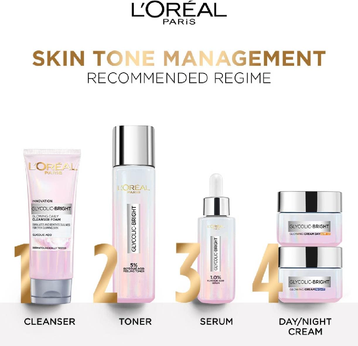 5% Glycolic Acid Bright Instant Glowing Peeling Toner