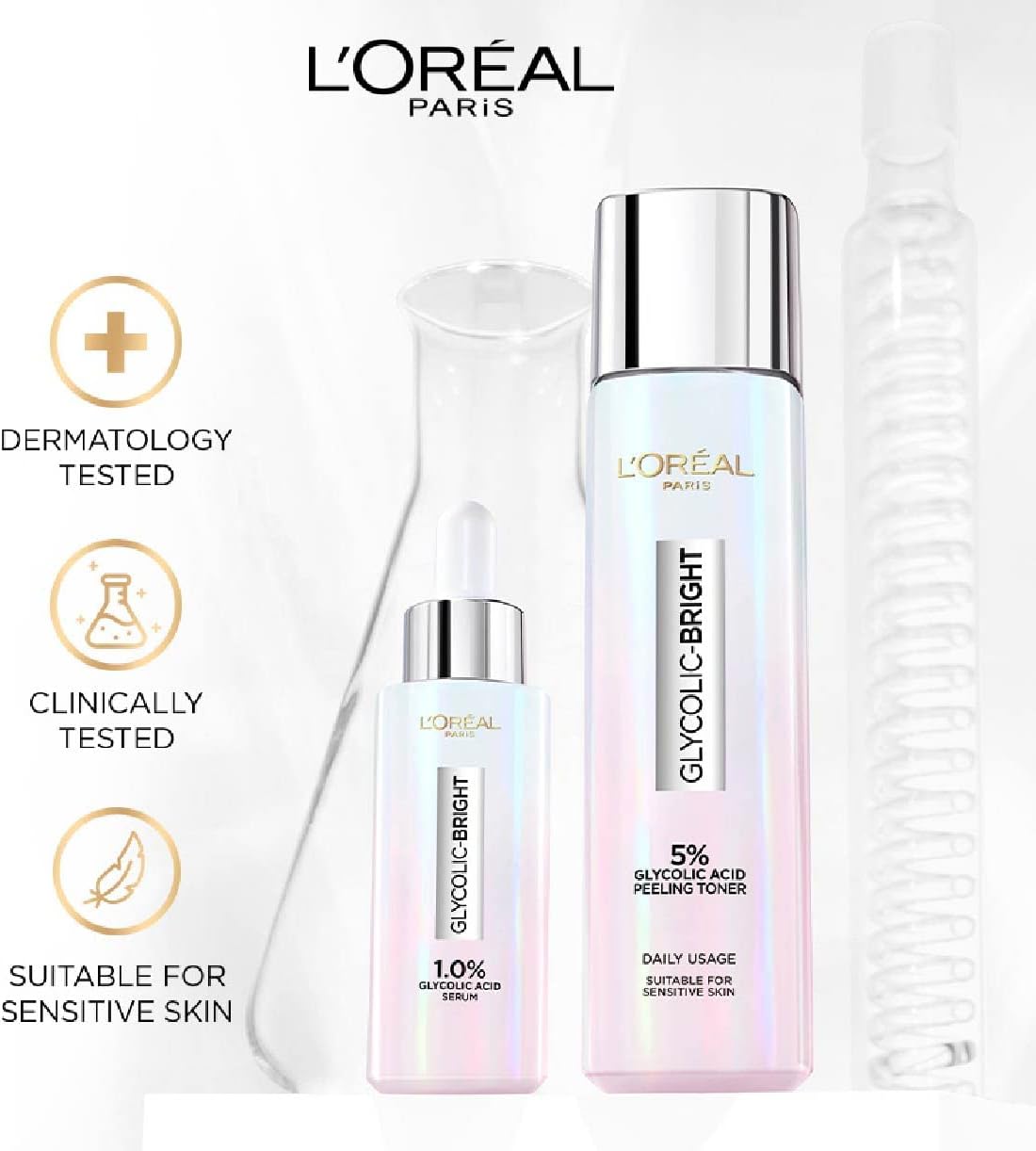 5% Glycolic Acid Bright Instant Glowing Peeling Toner