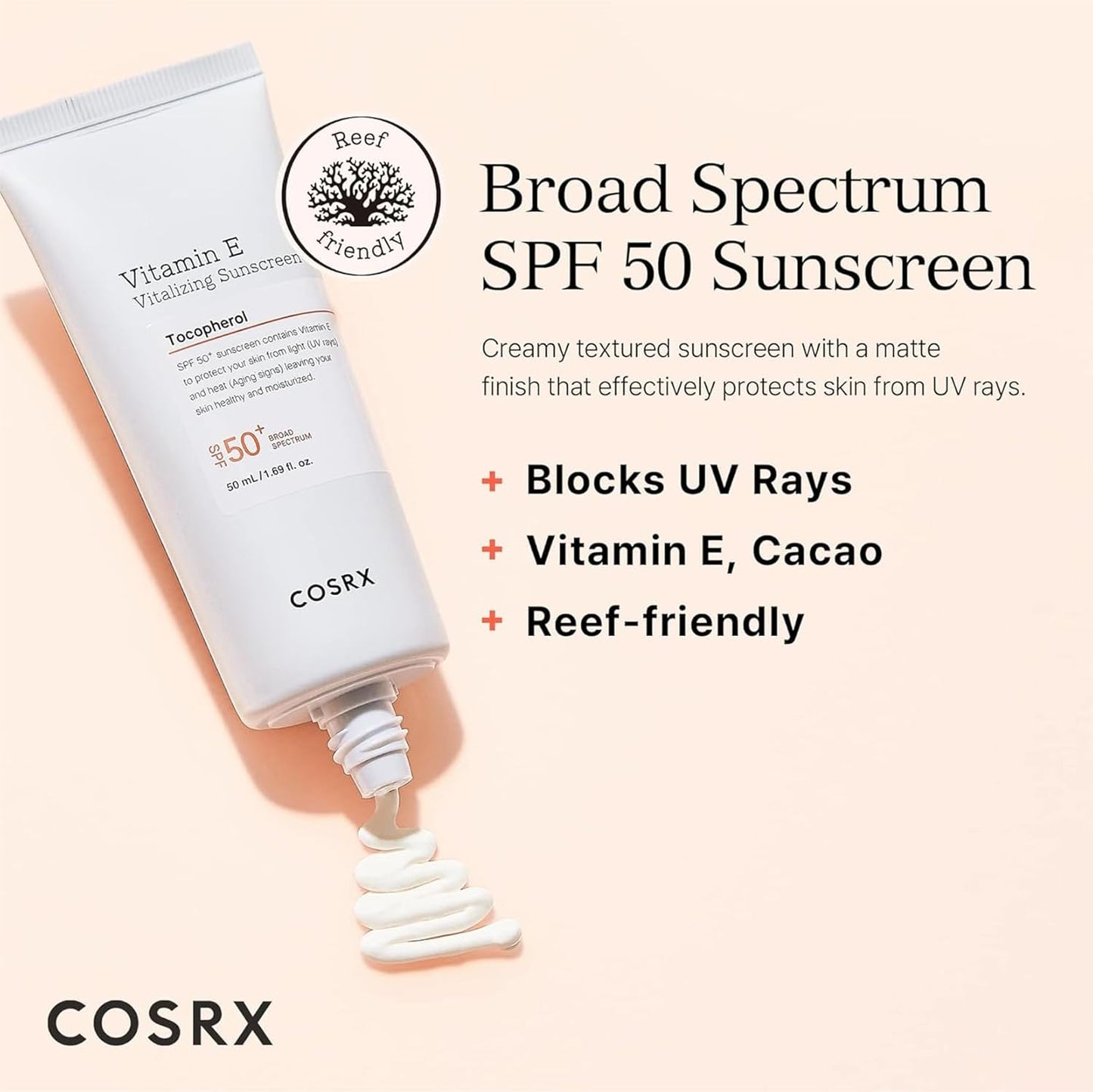 Daily SPF 50 Vitamin E Vitalizing Sunscreen for Face