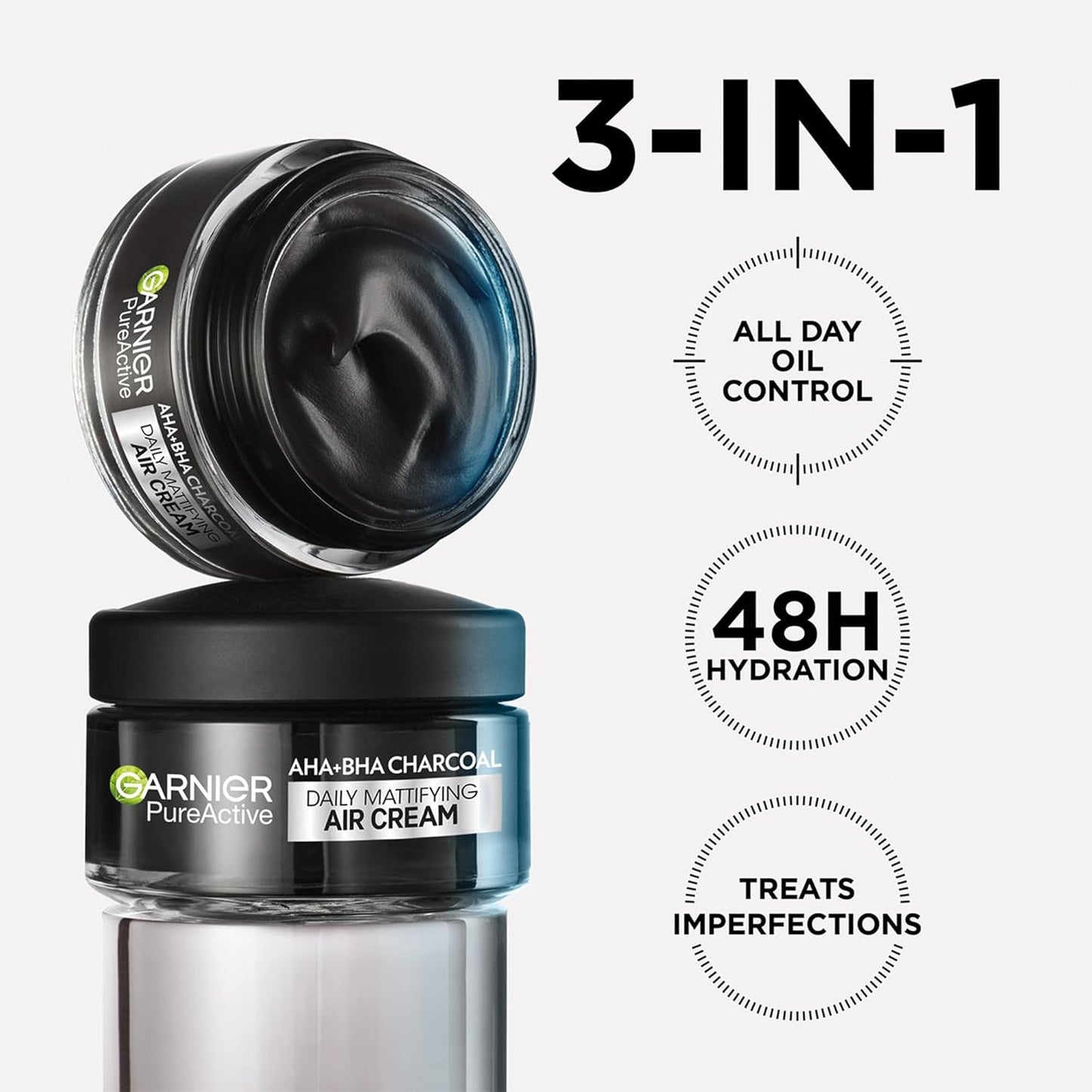 Pure Active AHA+BHA Charcoal Air Cream