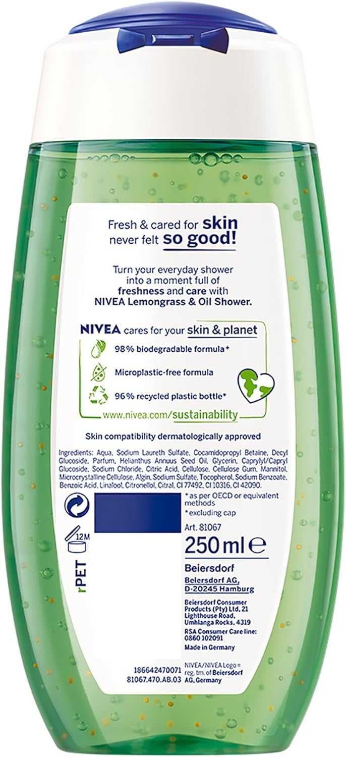 Lemongrass & Oil Shower Gel Body Wash