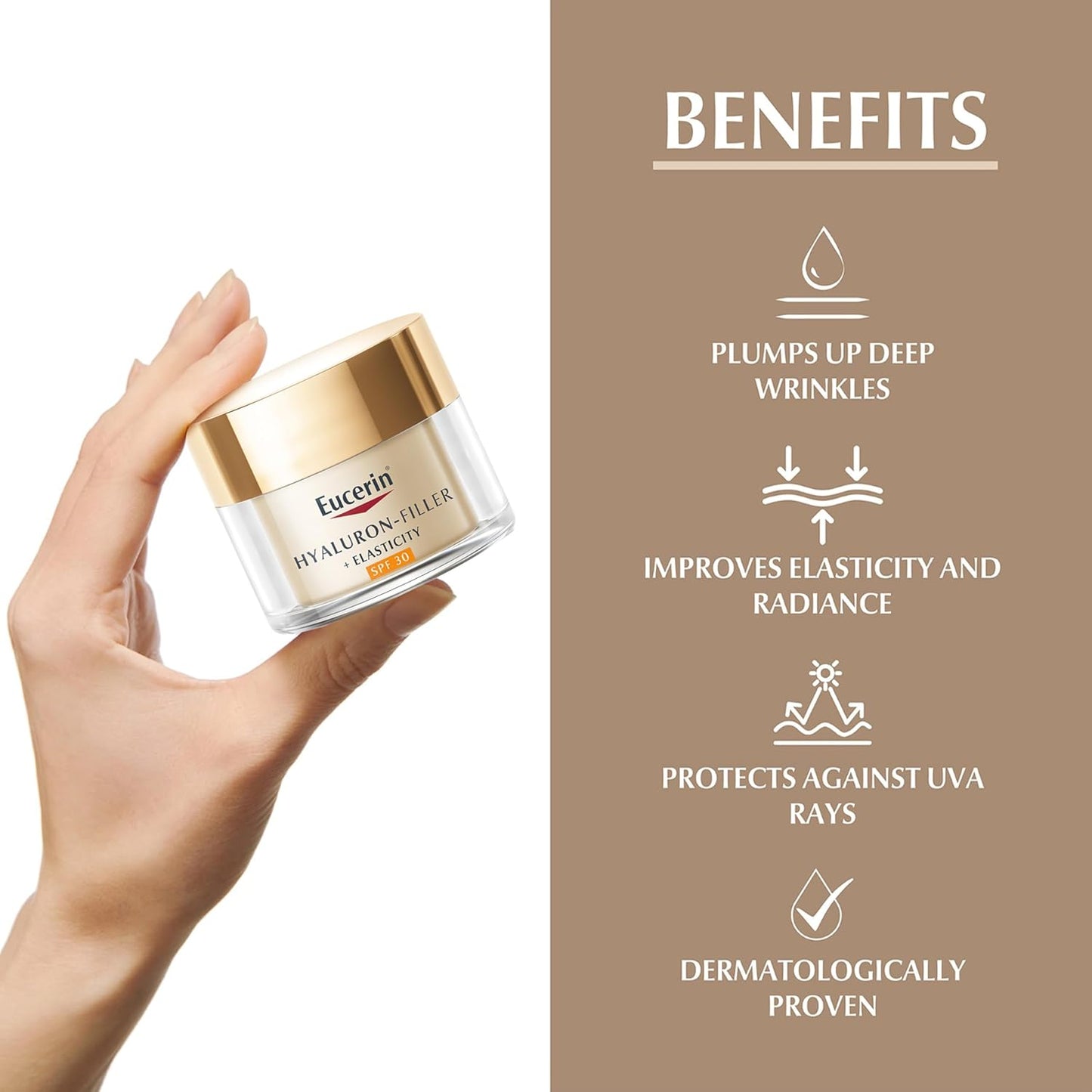 Hyaluron Filler + Elasticity Face Day Cream, SPF30