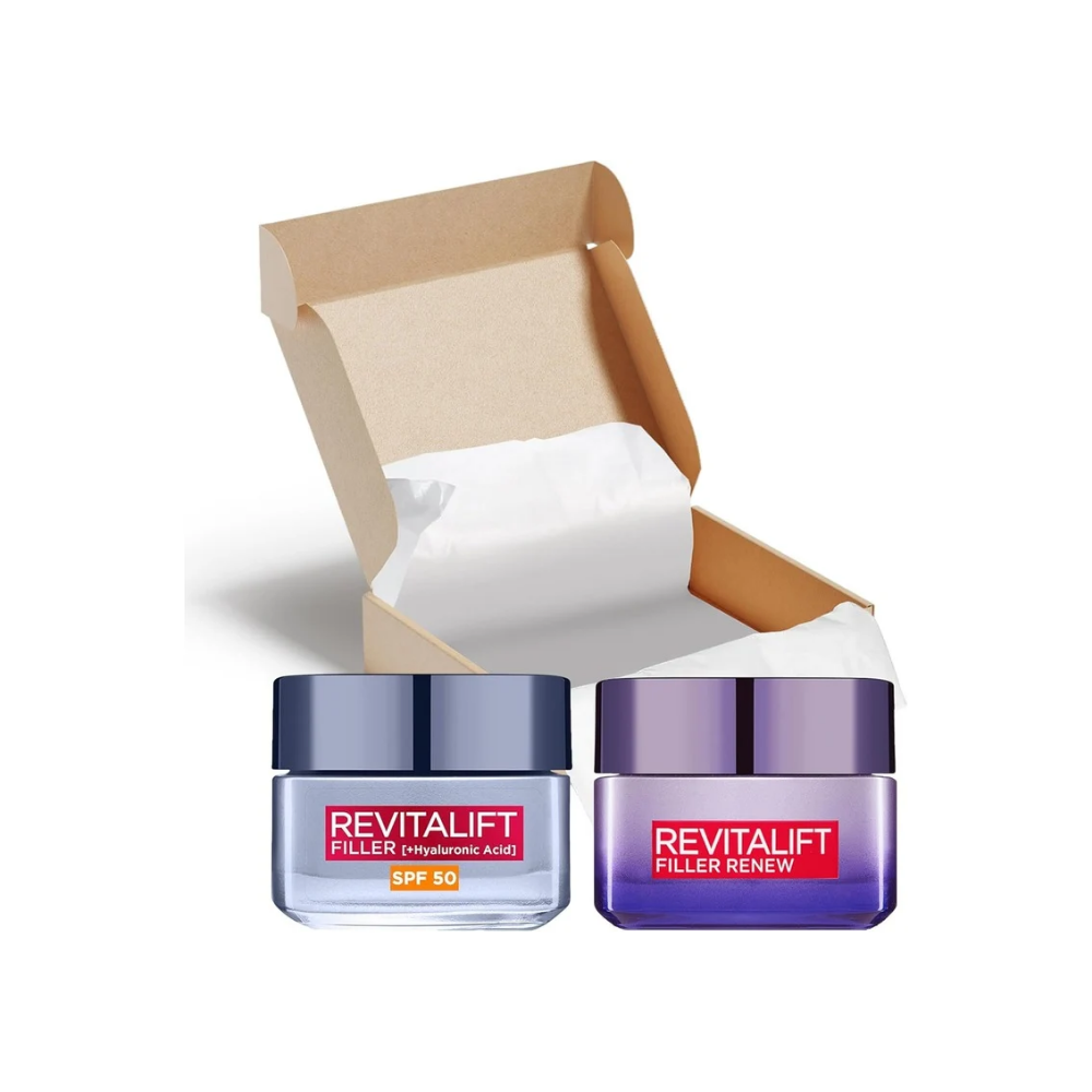 Revitalift Filler Hyaluronic Acid Day & Night Cream 2 Piece Bundle