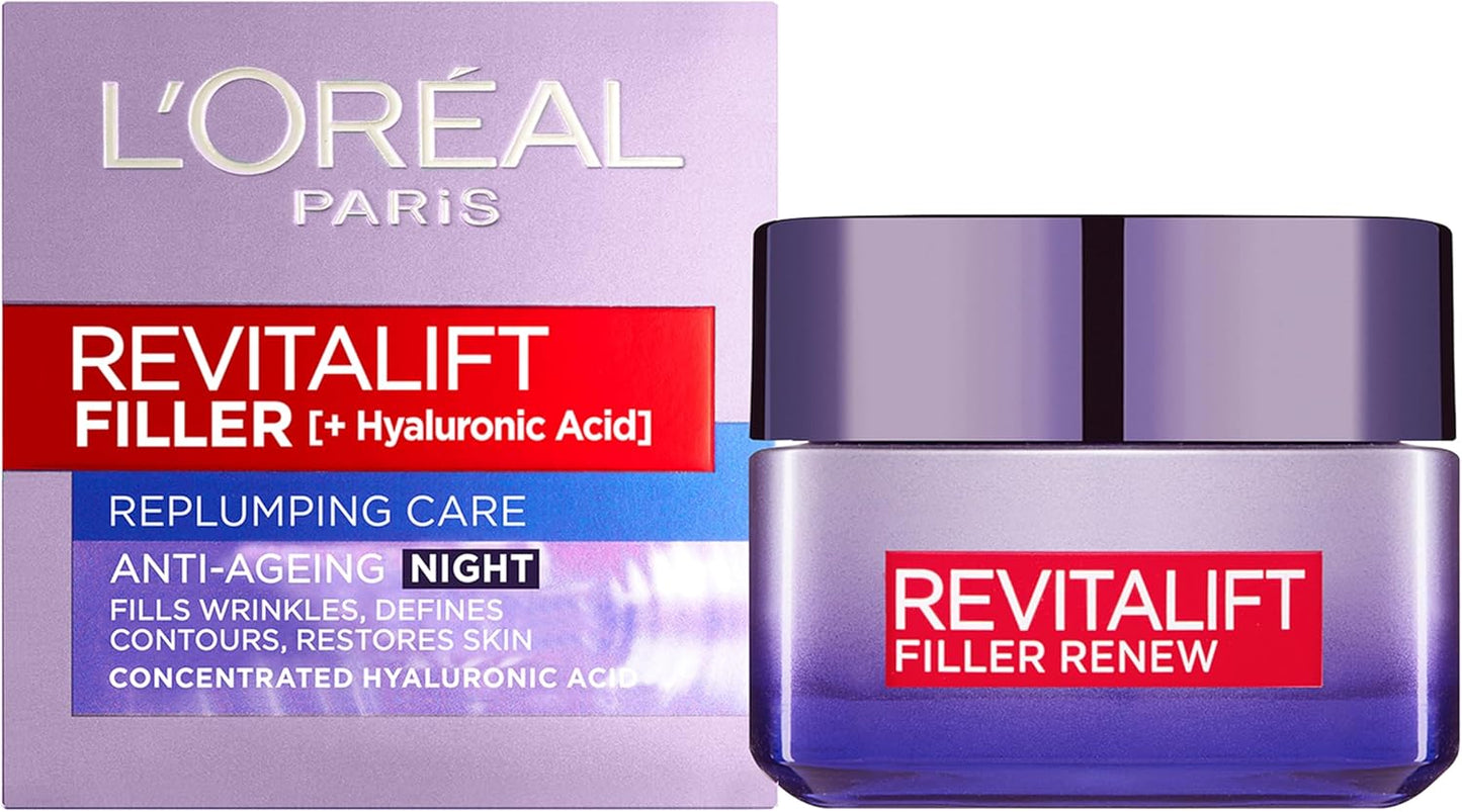 Revitalift Filler Hyaluronic Acid Day & Night Cream 2 Piece Bundle