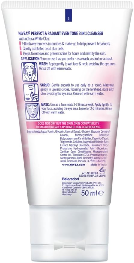 Perfect & Radiant Eventone 3-in-1 Cleanser, Face Wash,
