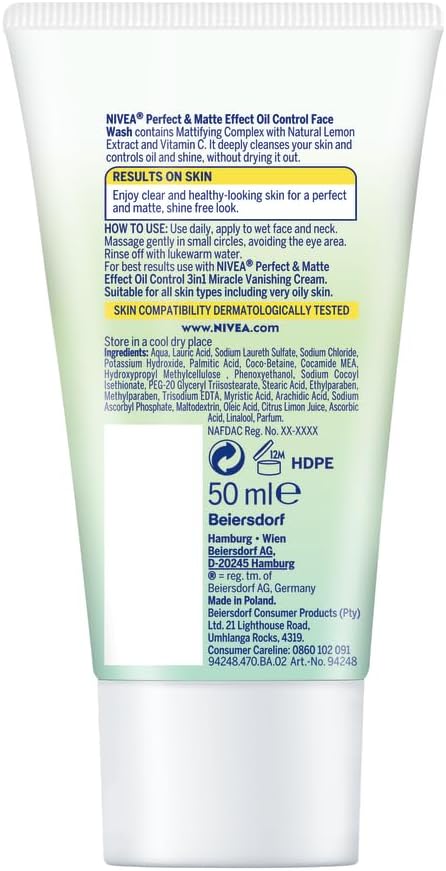 Perfect & Matte Effect Oil Control Face Wash