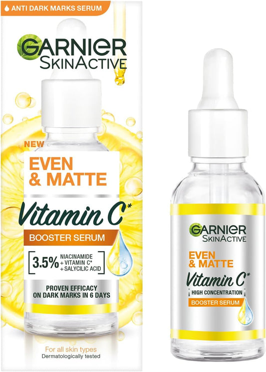 Even and Matte Vitamin C Booster Serum and Dark Spot Bundle 2-Piece Set
