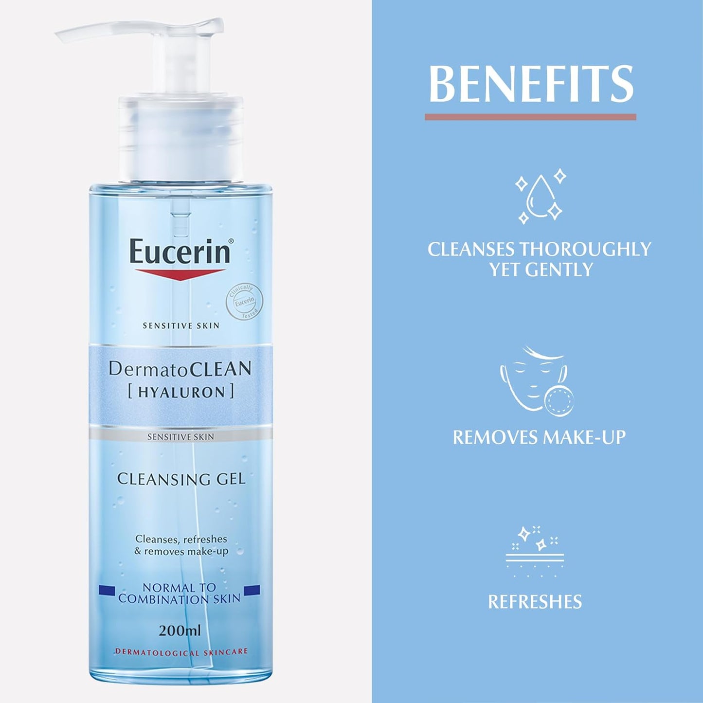 DermatoClean Face Cleansing Gel, for Sensitive Skin