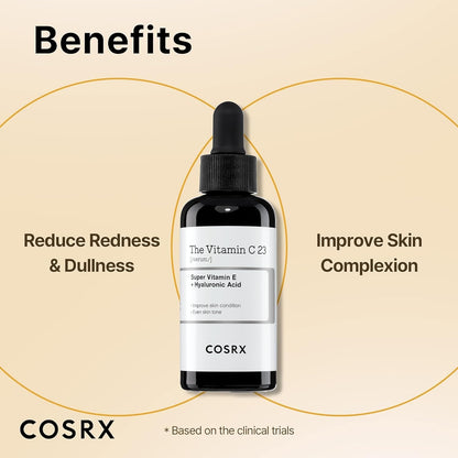 Pure Vitamin C 23% Serum with Vitamin E & Hyaluronic Acid