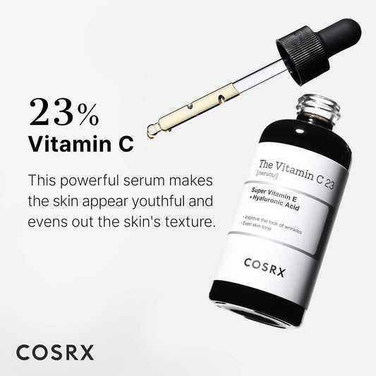 Pure Vitamin C 23% Serum with Vitamin E & Hyaluronic Acid