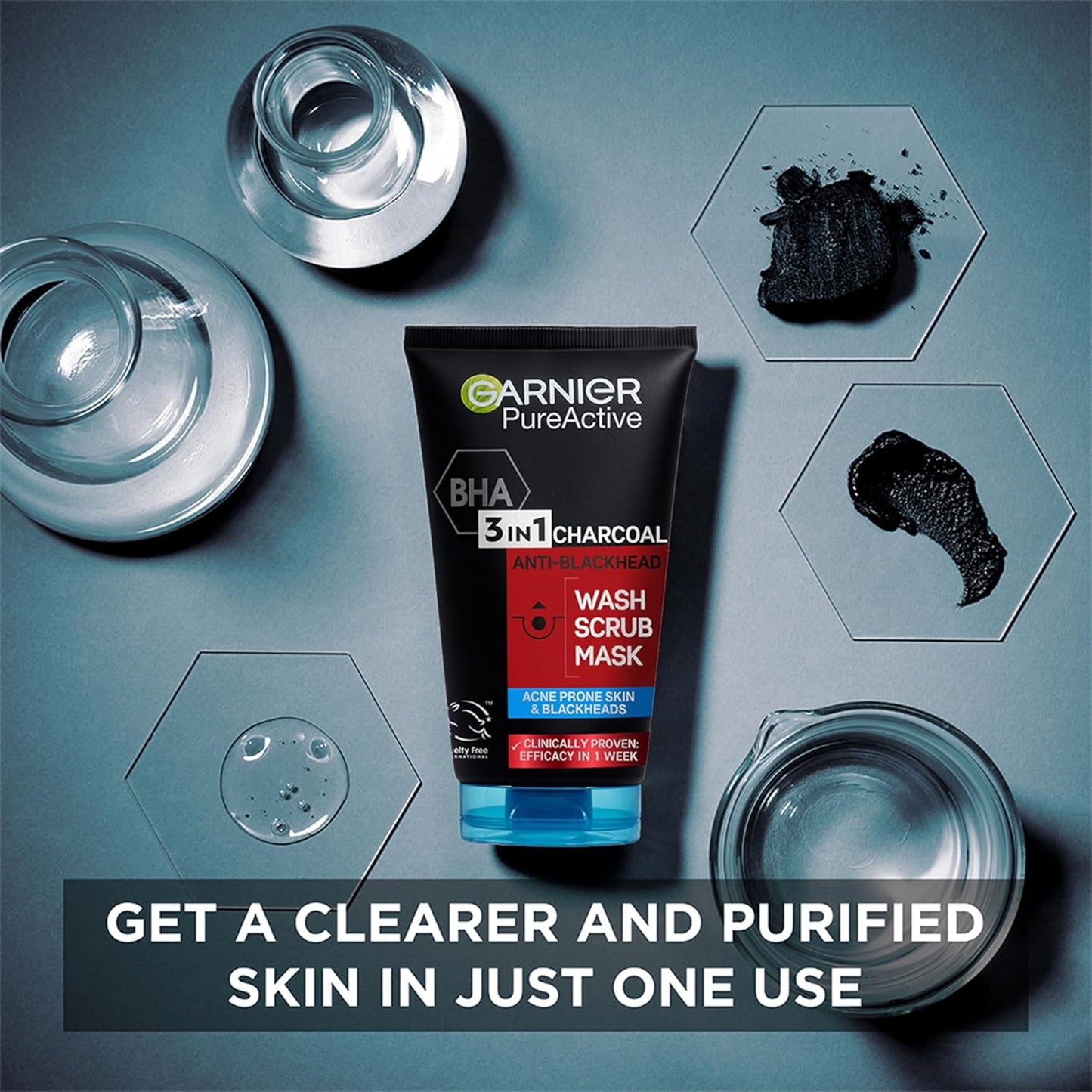 Pure Active 3-in-1 Charcoal Face Wash