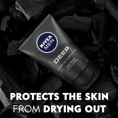 Deep Face Wash, with Active Charcoal