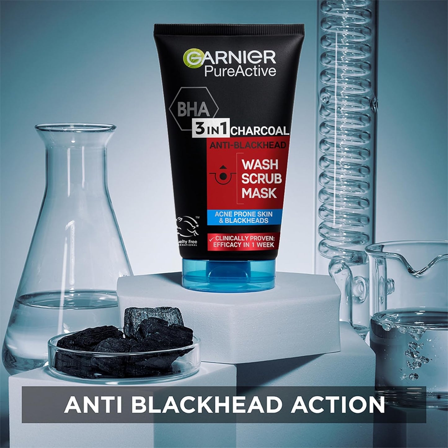 Pure Active 3-in-1 Charcoal Face Wash