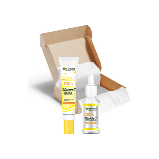 Even and Matte Vitamin C Booster Serum and Dark Spot Bundle 2-Piece Set